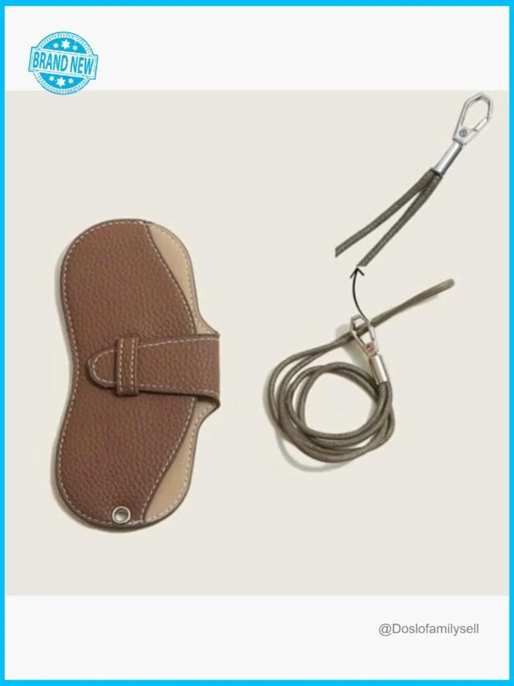Portable Travel Sunglass Case with Lanyard Eyeglass Pouch Bag Holder